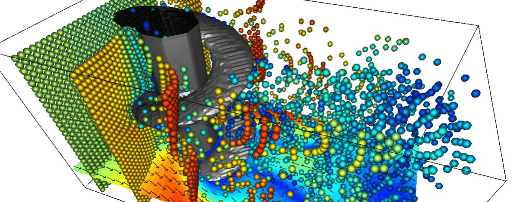 粒子を用いた流れの可視化